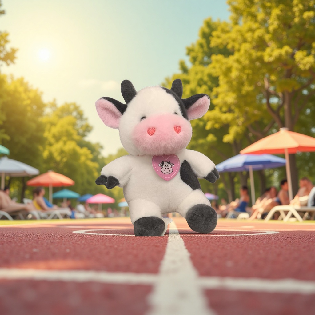 Cute and soft plush cow toys, plush pillows, children's educational and soothing dolls Specification image