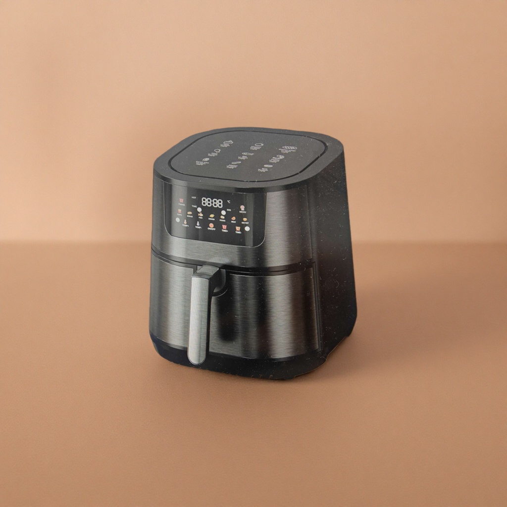Black air fryer, home smart touch, large capacity, multi-functional, oil-free and healthy Fryer Application Scenario