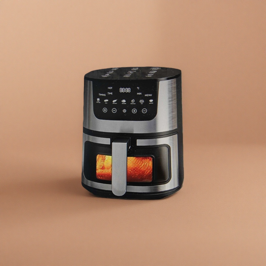 Household smart touch control large-capacity multi-functional air fryer