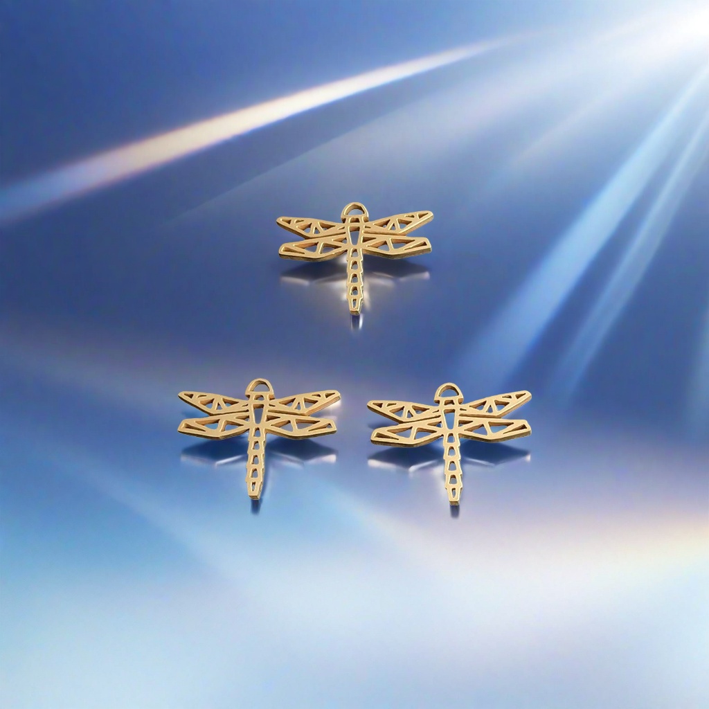 Metal dragonfly decorative items, dragonfly-shaped wall hanging ornaments, creative home decoration Specification image