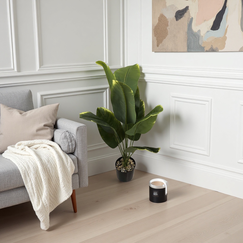 Green plant potted plant ceramic flower pot set, Nordic-style small apartment desktop decoration details Picture