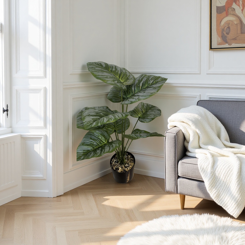 Green leaf plant potted plants, indoor foliage green plants, small potted plants, balcony and living room decoration Specification image