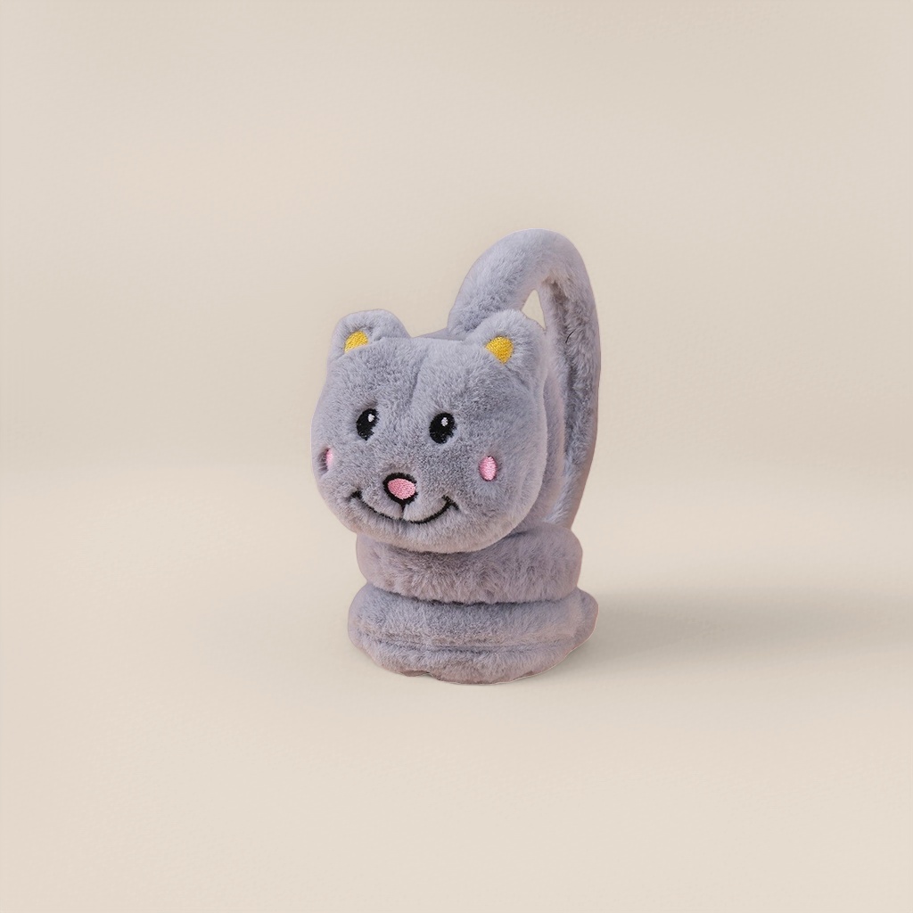 Plush toy cat-shaped ear cups are cute and warm. Winter cat-shaped plush ear warmth Application Scenario