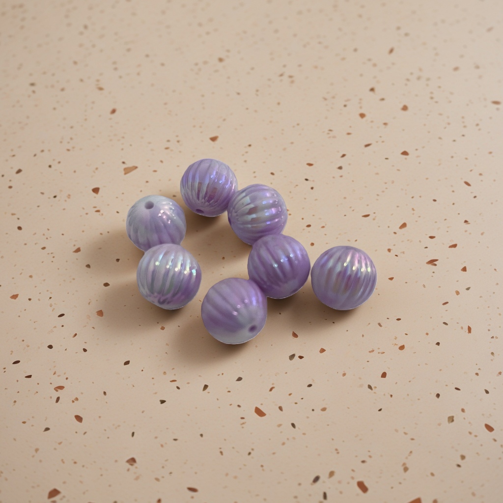 DIY materials for purple natural crystal bead bracelet accessories and round bead stringing details Picture
