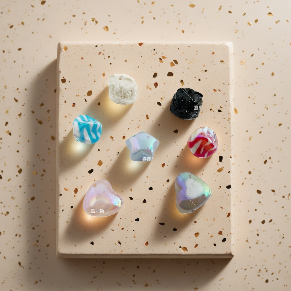 Colorful beads, multi-color mixed handmade DIY decorative beads Application Scenario