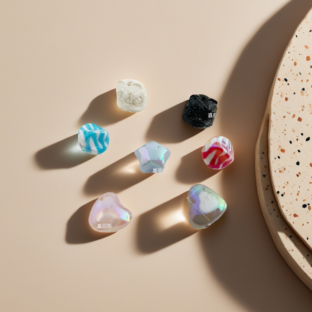 Colorful beads, multi-color mixed handmade DIY decorative beads