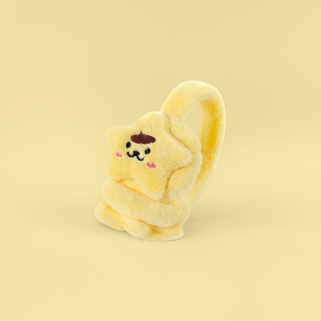 Yellow star plush ear cups, plush toys, warm earmuffs for winter details Picture