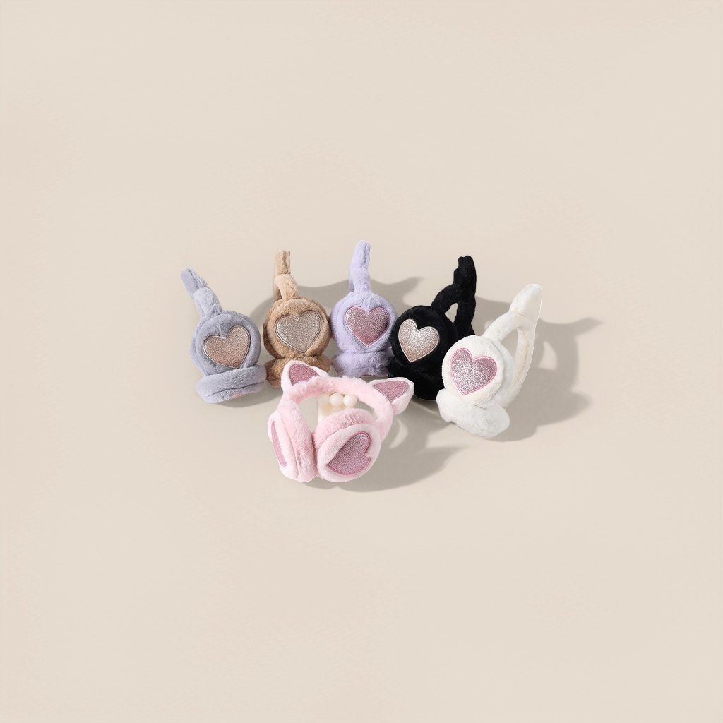 Thickened plush ear cups for warmth, winter cold-proof ear protectors Application Scenario