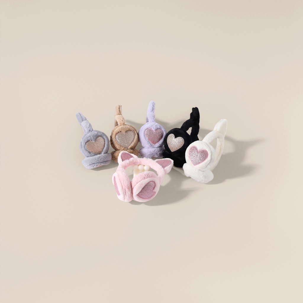 Thickened plush ear cups for warmth, winter cold-proof ear protectors Specification image