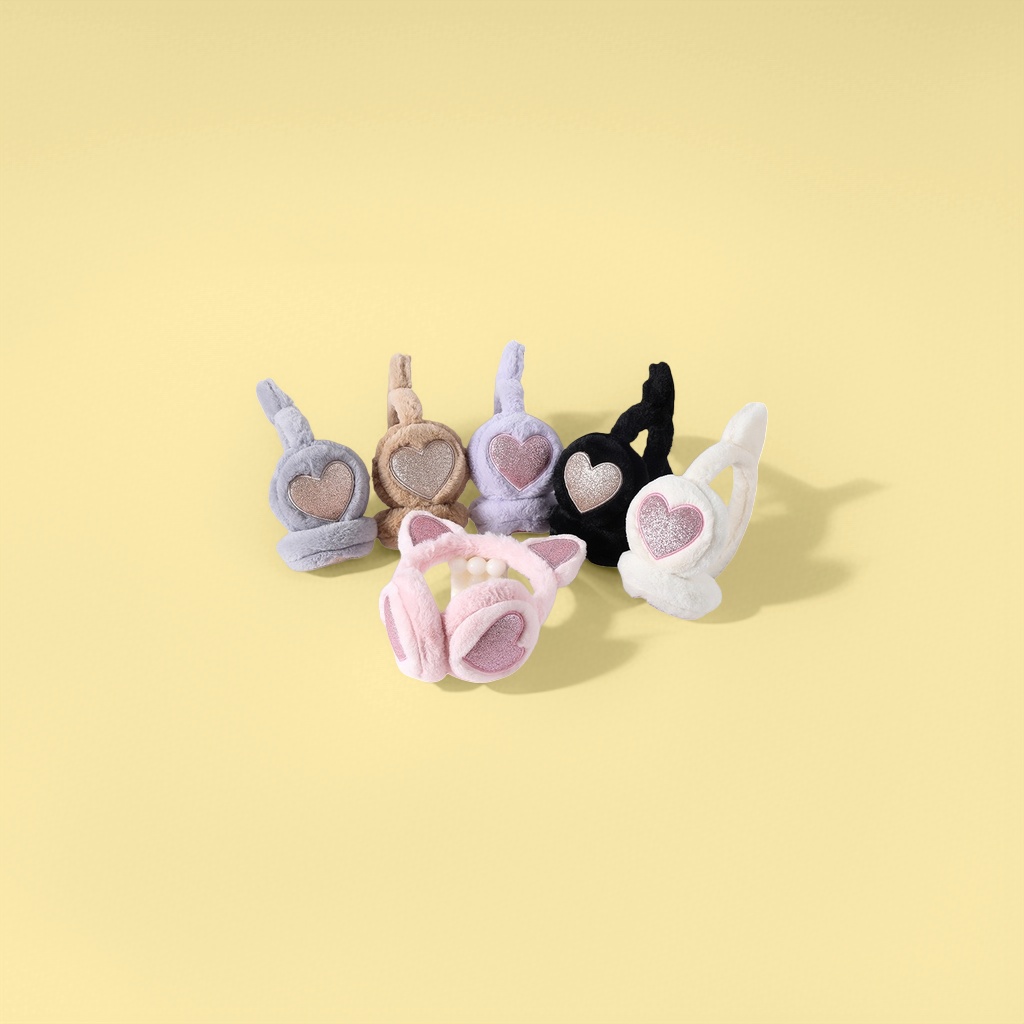Thickened plush ear cups for warmth, winter cold-proof ear protectors