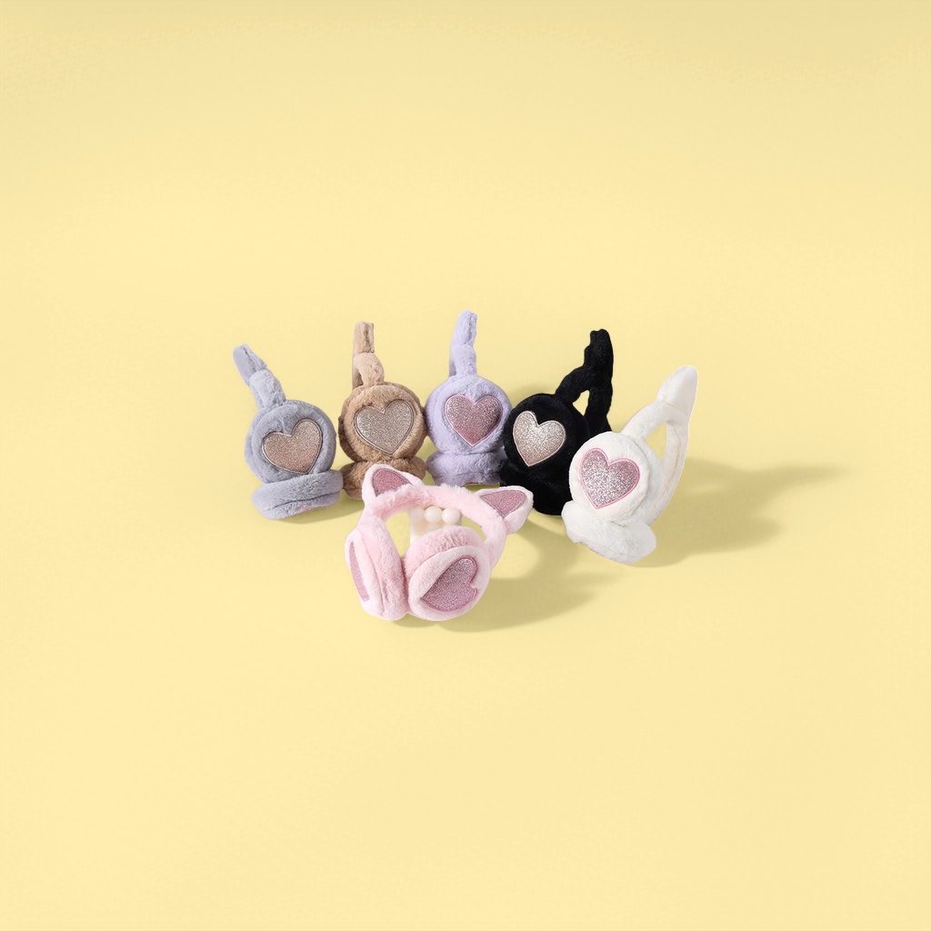 Thickened plush ear cups for warmth, winter cold-proof ear protectors details Picture