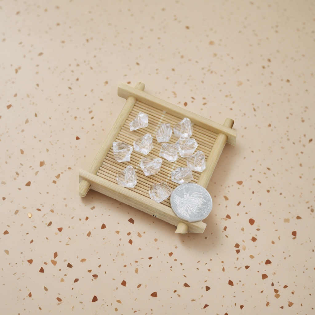DIY handcrafted beaded accessories made of acrylic material are available in multiple colors