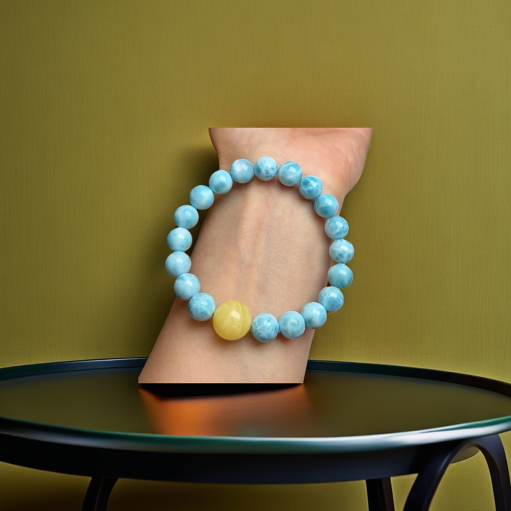 Blue bead bracelet for women is a simple, fashionable and versatile accessory Specification image