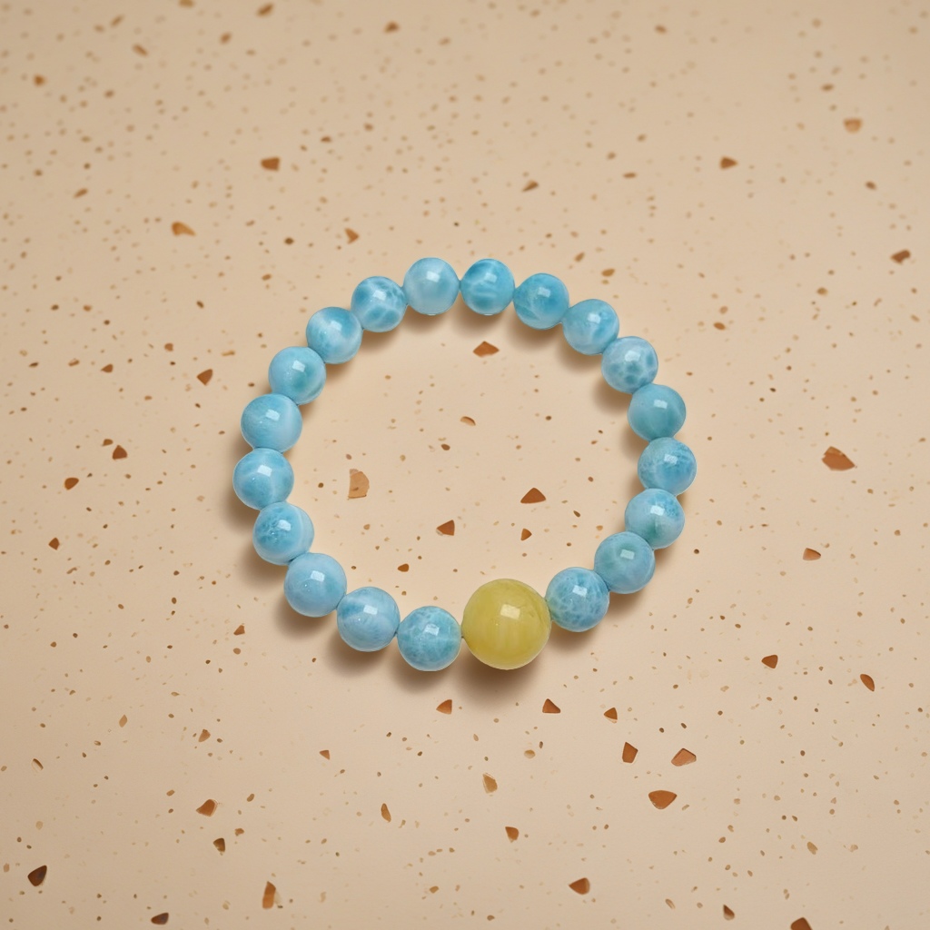Natural sea-patterned stone crystal bracelet for women, original design, amber multi-treasure bracelet for women, irregular, versatile, light luxury and high-end gift details Picture