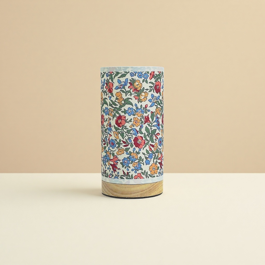 Long-term eye-protecting reading desk lamp, desk lamp, desk lamp, fabric floral print
