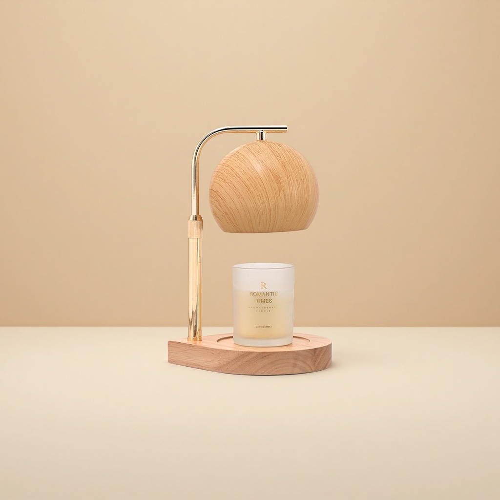 Wooden table lamp, Nordic minimalist bedroom bedside reading eye-protecting floor lamp, Amazon wax melting lamp Application Scenario