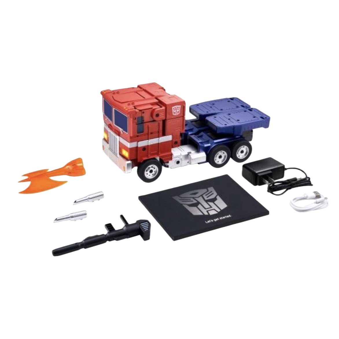Transformers toy truck model and accessory product packaging Item Picture