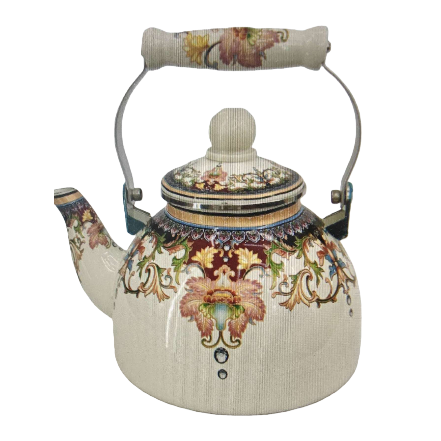 Patterned decorative ceramic teapots, household brewing teapots, office tea sets, high-temperature fired Item Picture