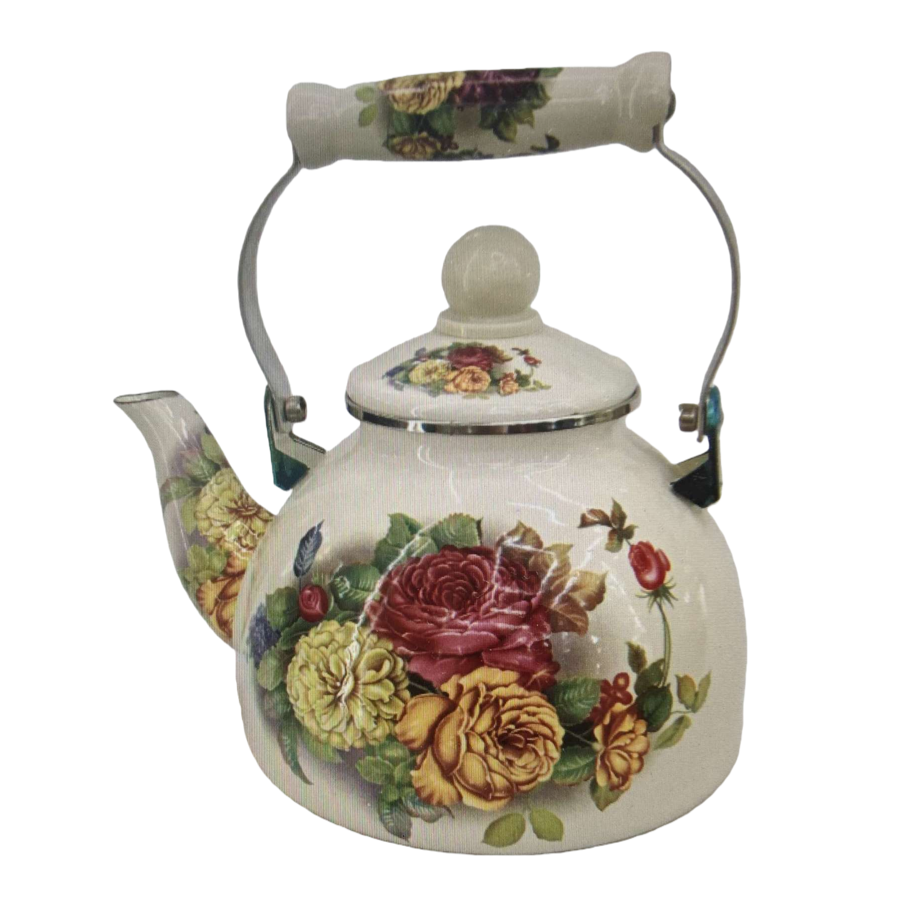 Floral pattern ceramic teapot, household brewing teapot, office tea set 101436160 Item Picture