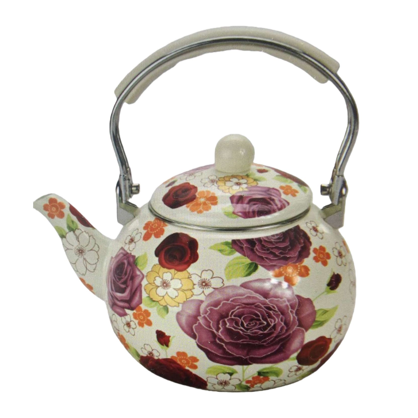 Floral pattern ceramic teapots, household brewing teapots, office tea sets, high-temperature fired Item Picture