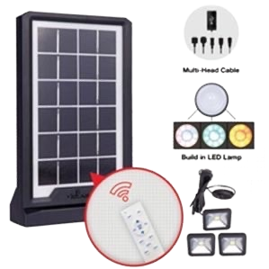 Solar panel and solar lamp combination set, outdoor courtyard lighting, rechargeable type Item Picture
