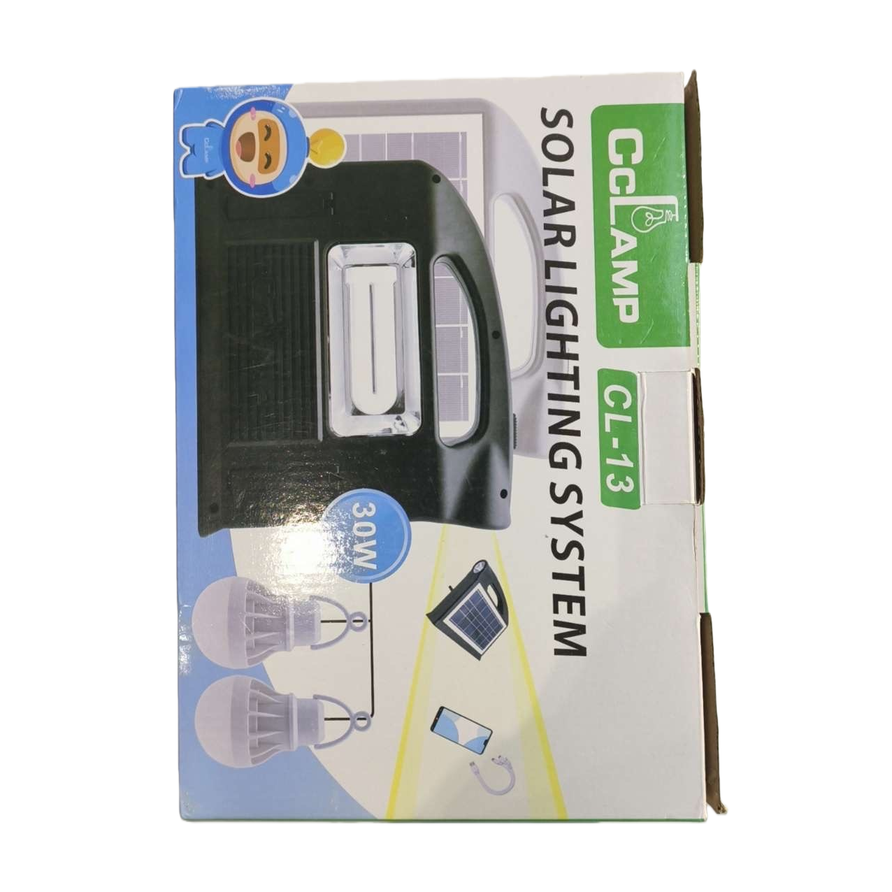 Solar lighting system product packaging box, waterproof portable outdoor garden lamp set