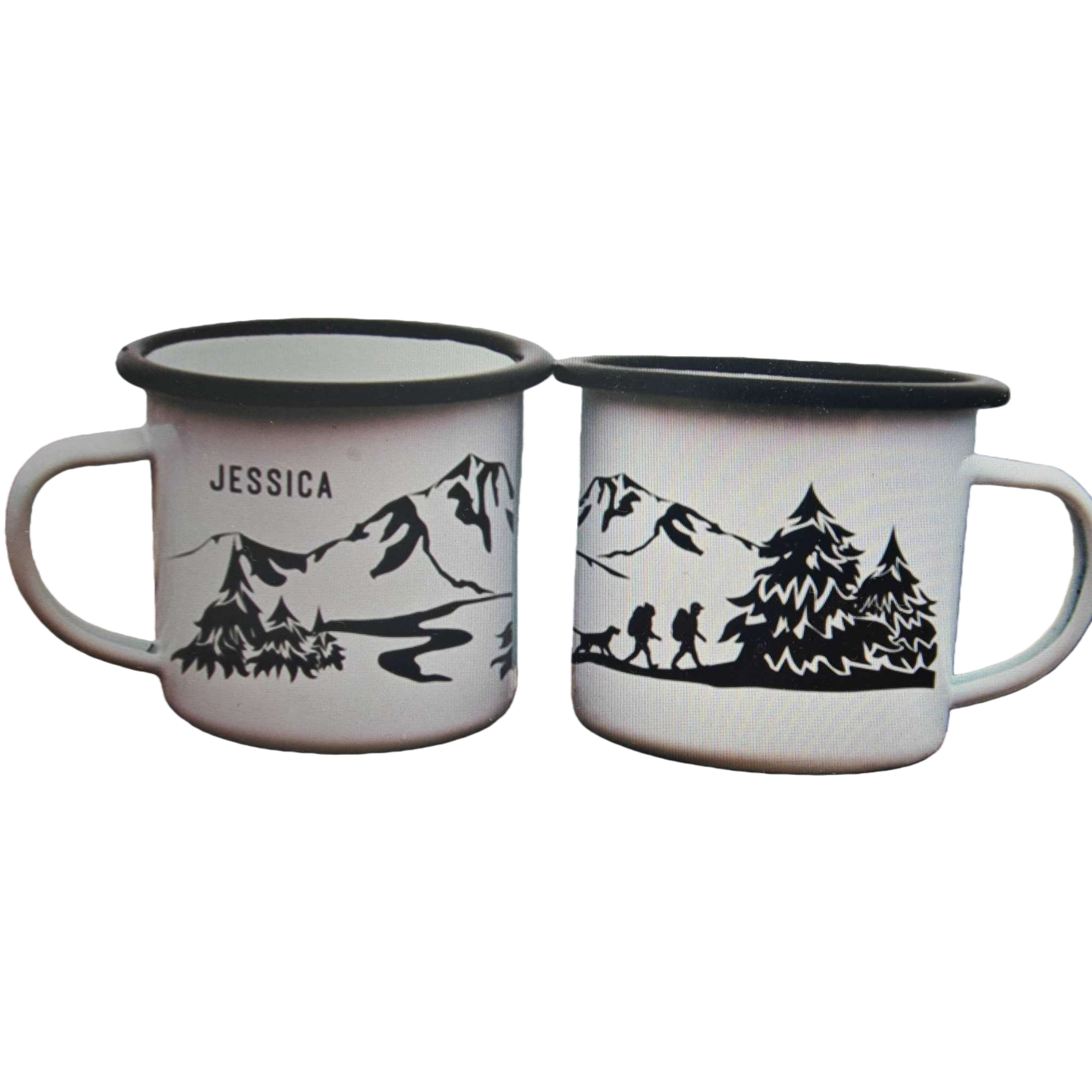 Taza de esmalte blanco para el hogar taza de cerámica vintage resistente a altas temperaturas taza de agua antiescaldante Item Picture