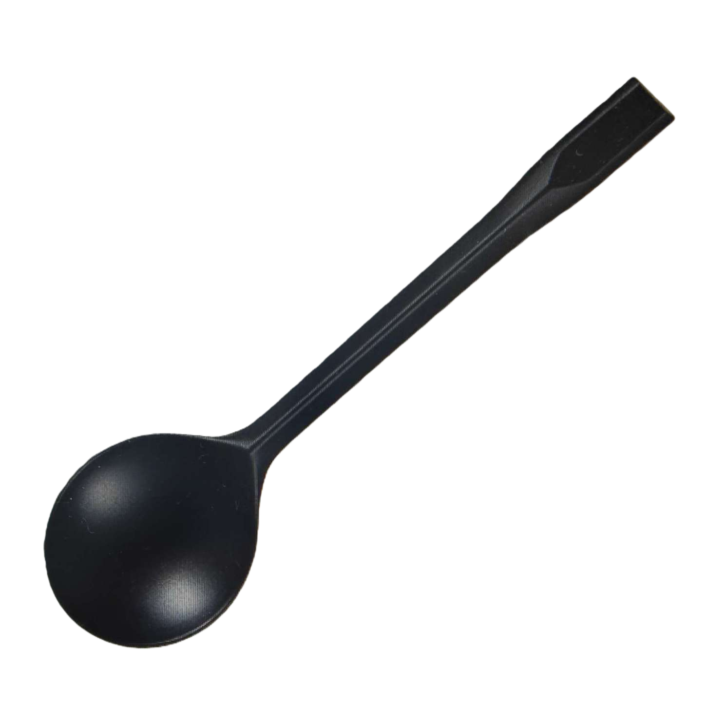 Black plastic spoon thickened, durable household spoon, 12cm single piece Item Picture