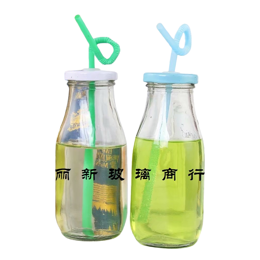 Glass bottle, transparent sealed glass container, 500ml household storage bottle Item Picture