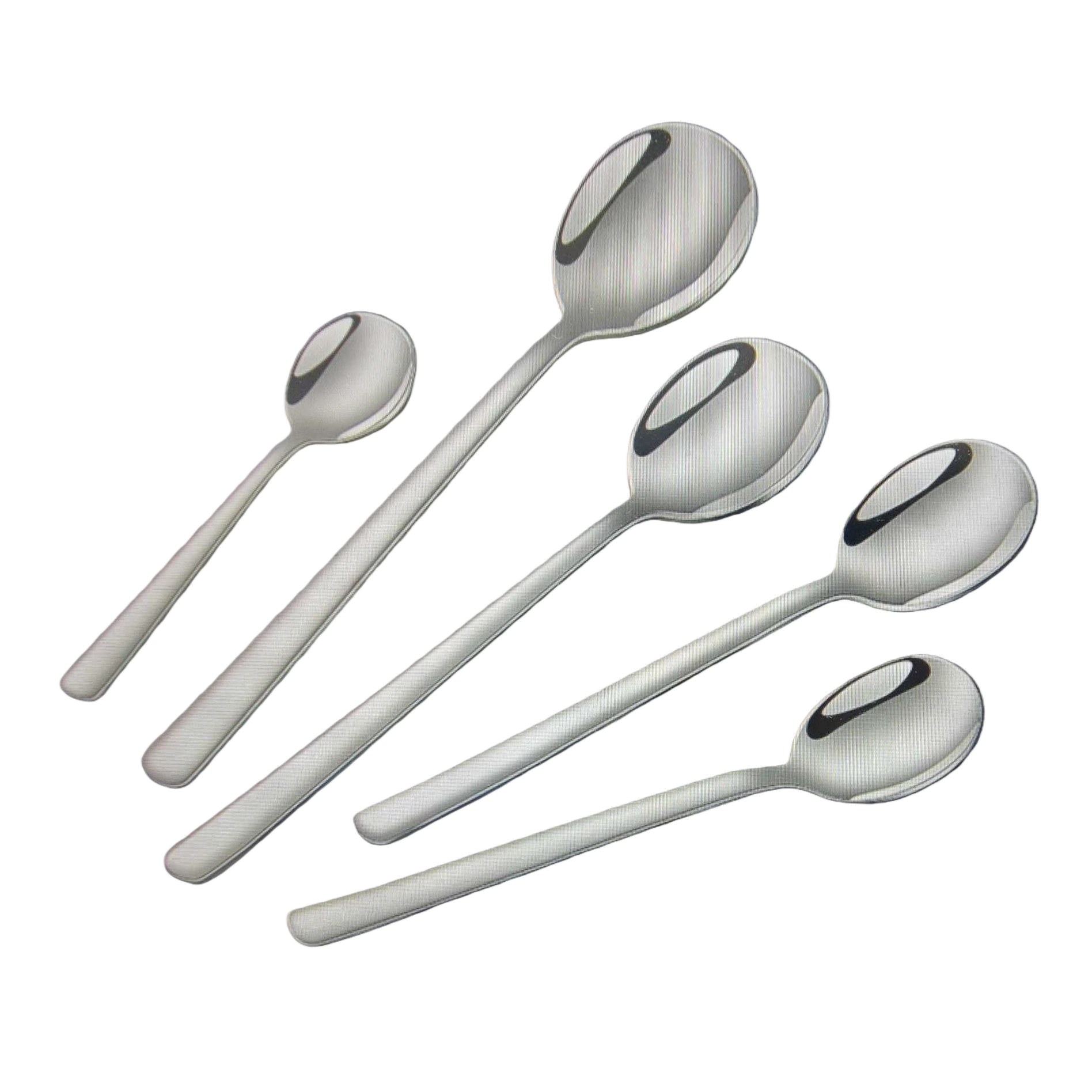 Stainless steel metal spoons, household thickened dining spoons, coffee spoons, tea spoons and dessert spoons Item Picture