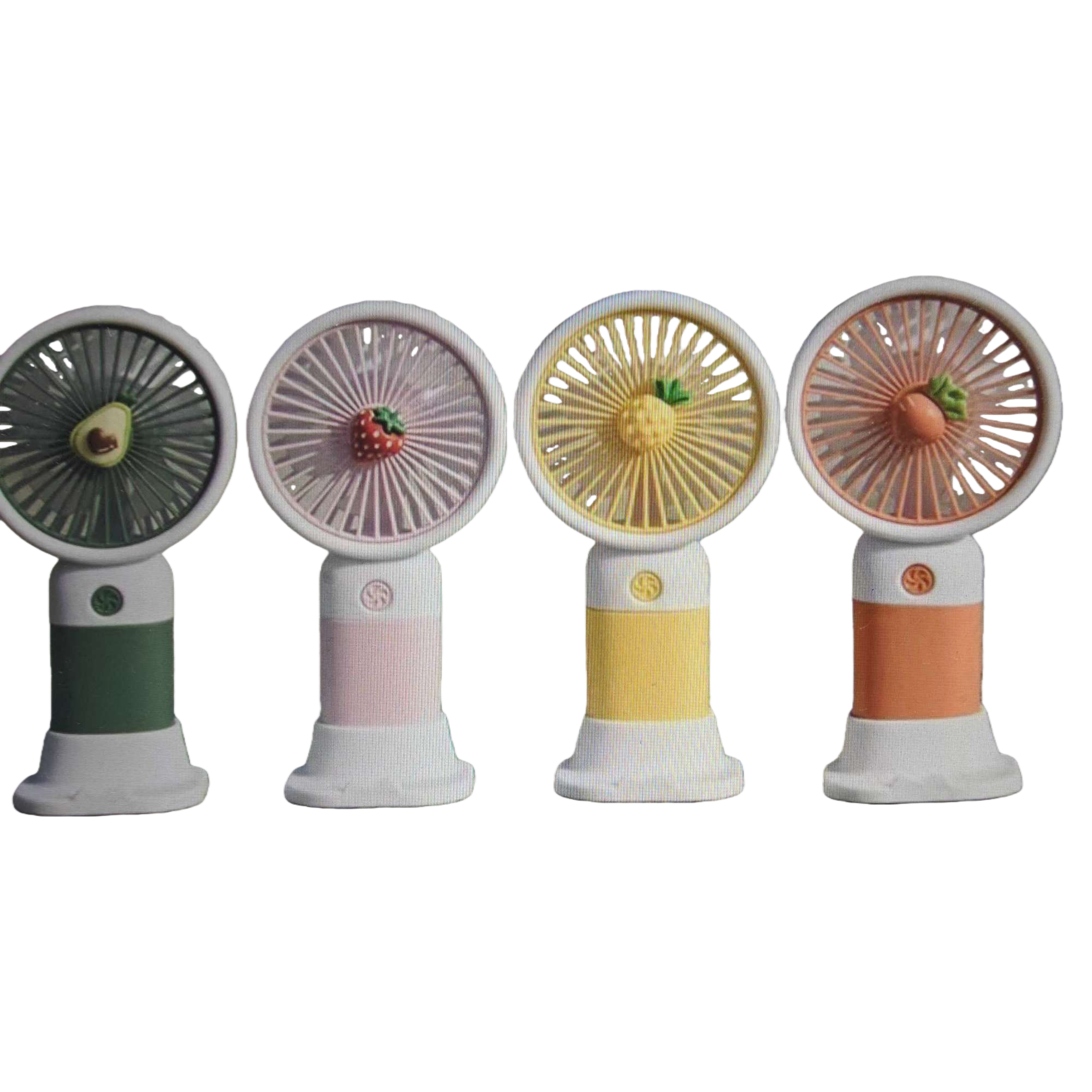 Fruit-shaped mini fan, portable USB charging desktop, silent student dormitory for summer Item Picture