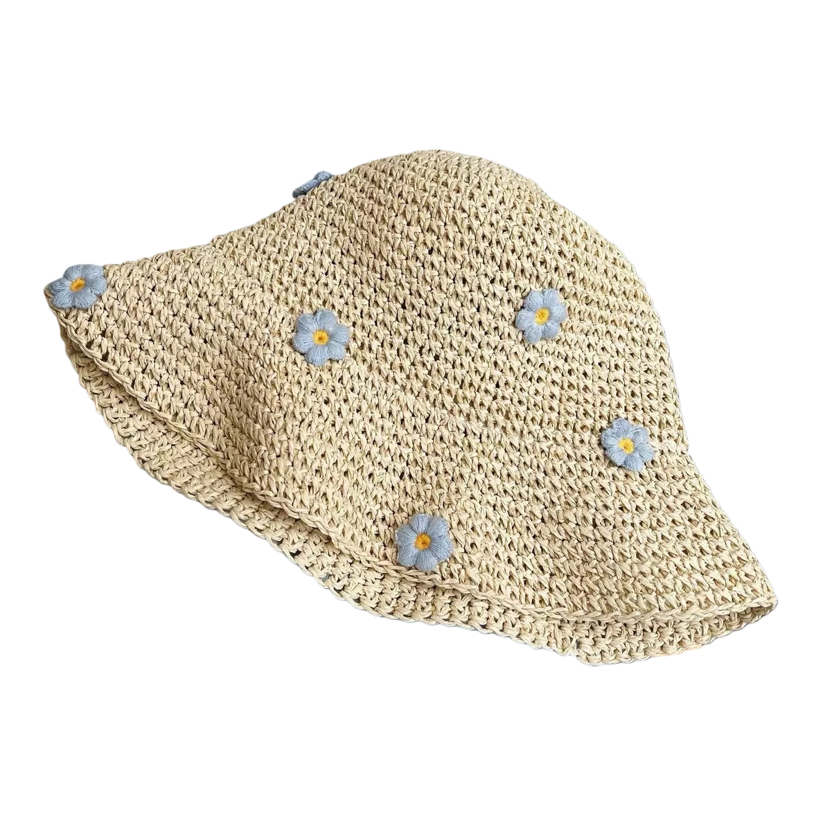 The woven fisherman's hat is a breathable and sun-protective summer hat for both men and women, casual and versatile Item Picture