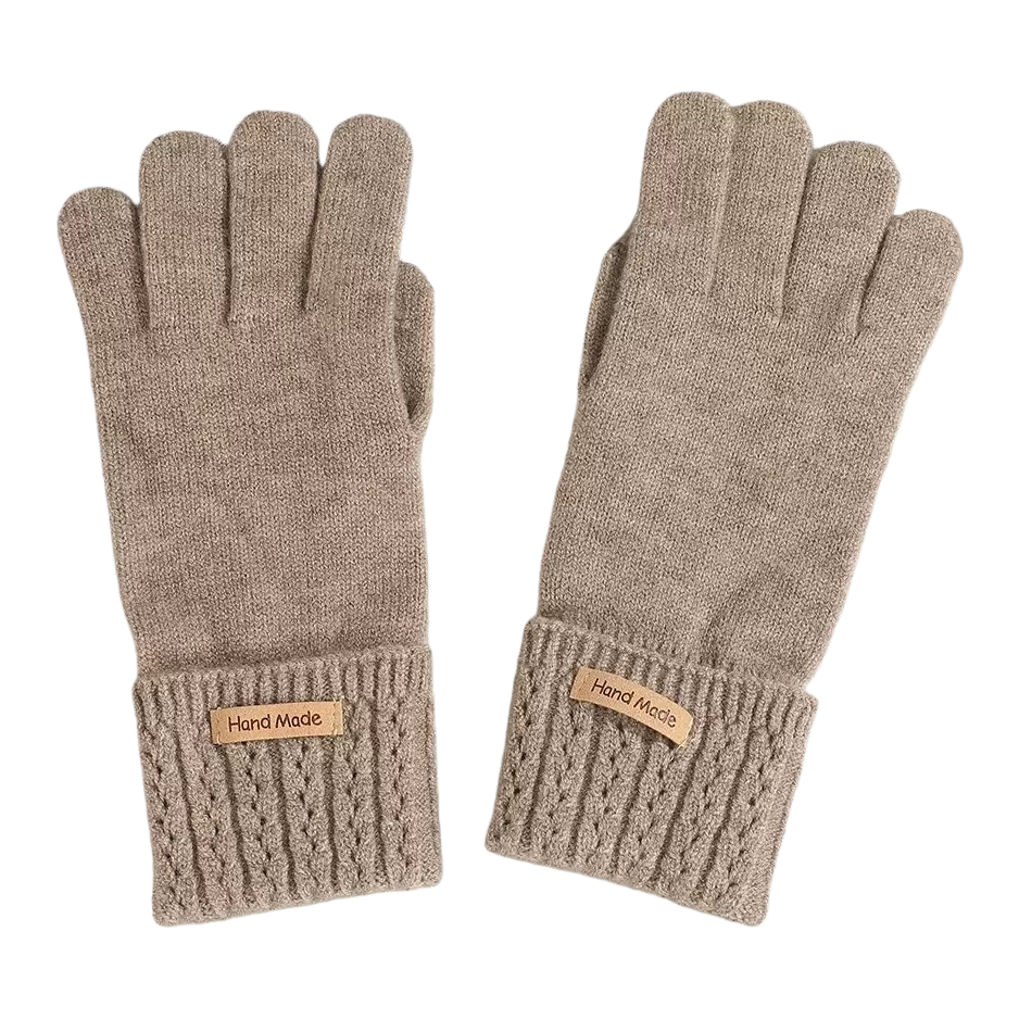 Knitted gloves are warm, anti-slip and thin for ladies' hands in autumn and winter Item Picture