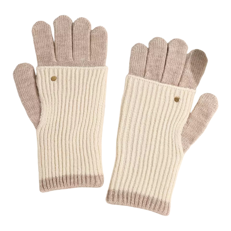 Knitted gloves, elastic, form-fitting, cold-proof, suitable for both men and women, thin style for cycling Item Picture