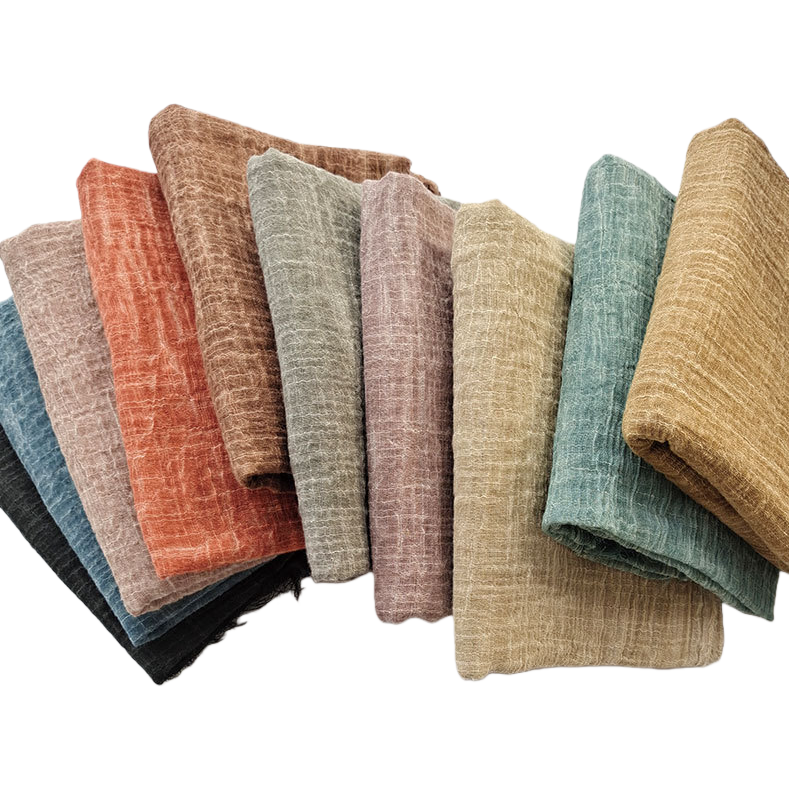 Solid-color soil-dyed scarf, a warm, fashionable and versatile women's scarf for autumn and winter Item Picture