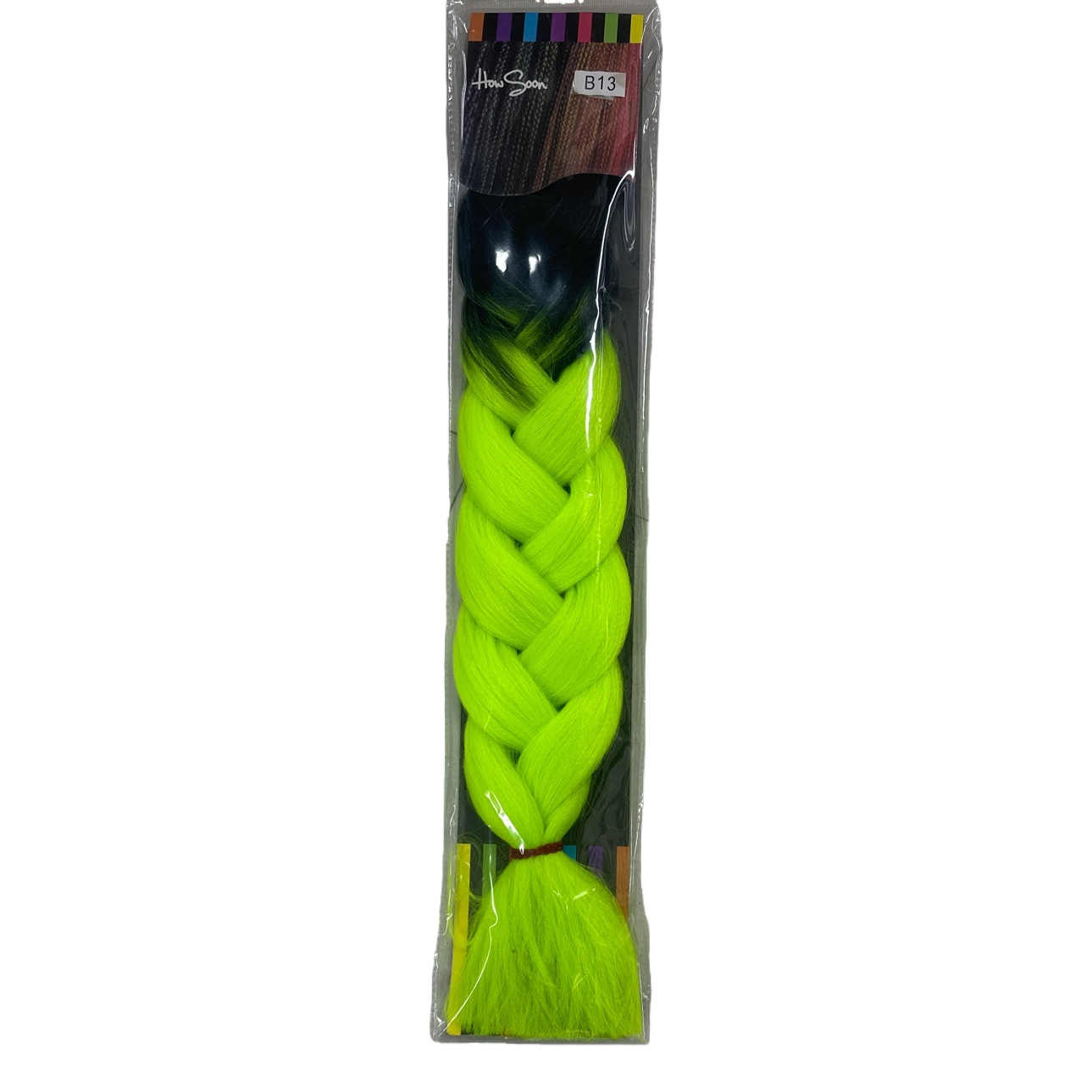 Fluorescent green gradient wig braid long braided hair decoration hair accessory Item Picture