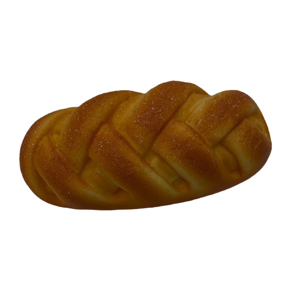 The golden woven bread is hand-baked, soft and sweet as the main breakfast dish Item Picture