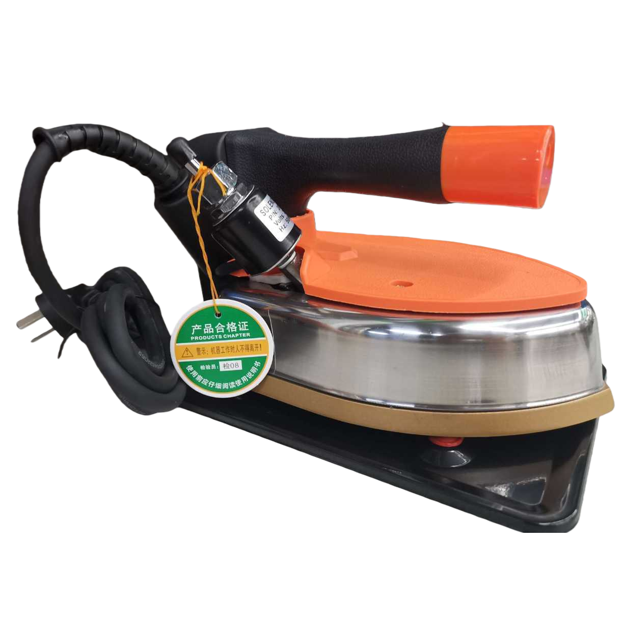 Household vertical steam ironing machine with stainless steel base for electric iron, 1500W, quick preheating Item Picture