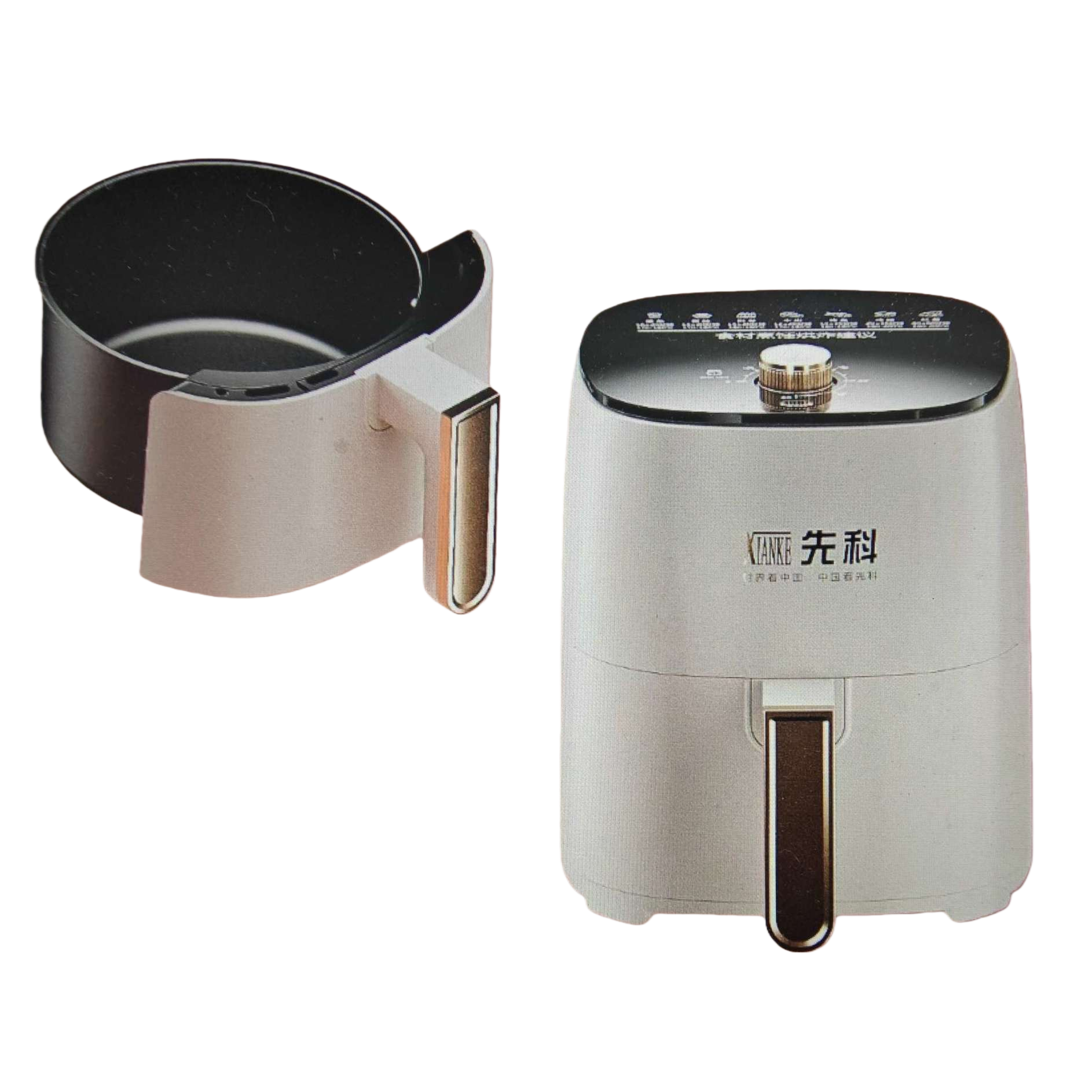 Midea air fryer is a smart touch, large-capacity, multi-functional, oil-free and healthy cooking device for home use Item Picture