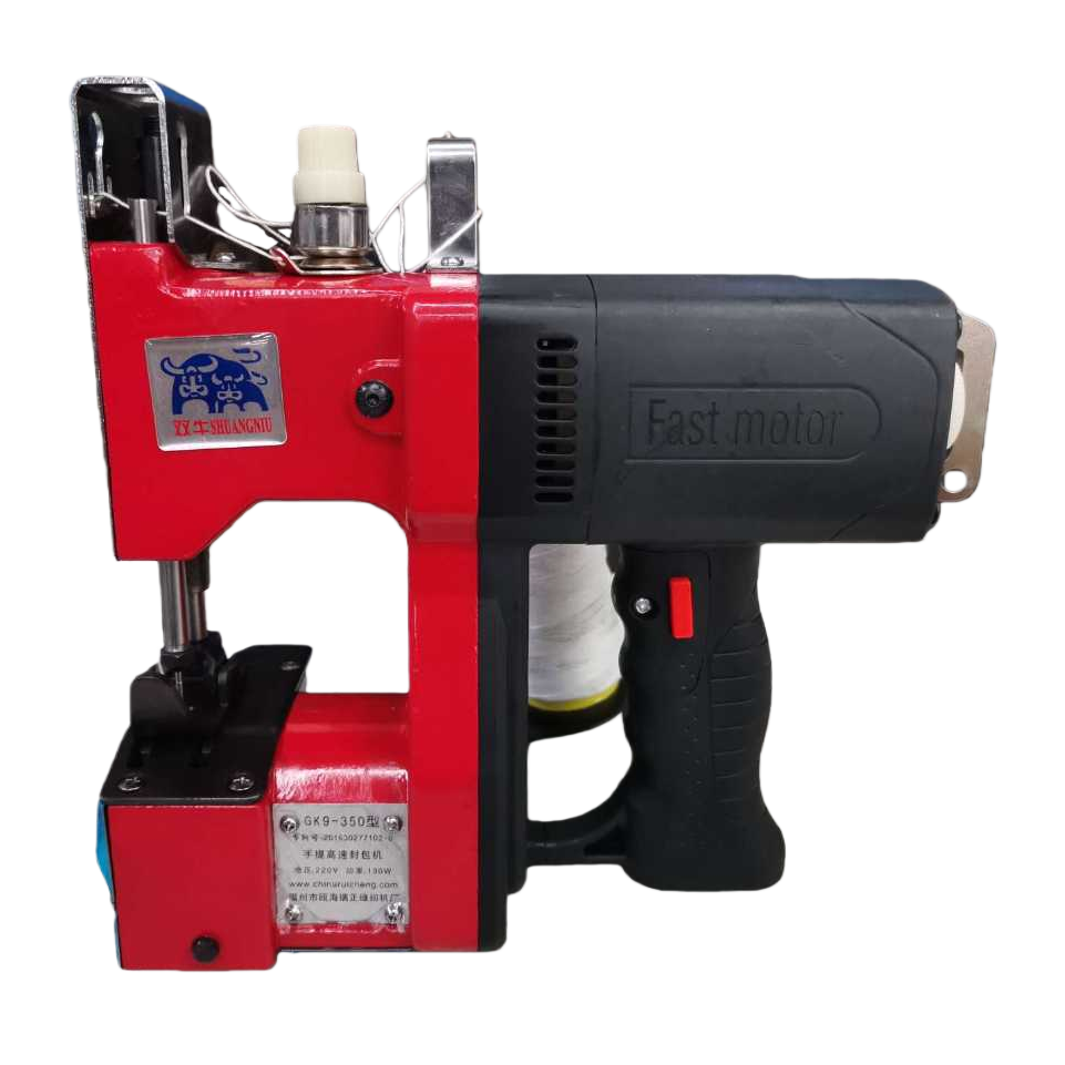 The main body of the red handheld sewing machine is a portable industrial sewing device Item Picture