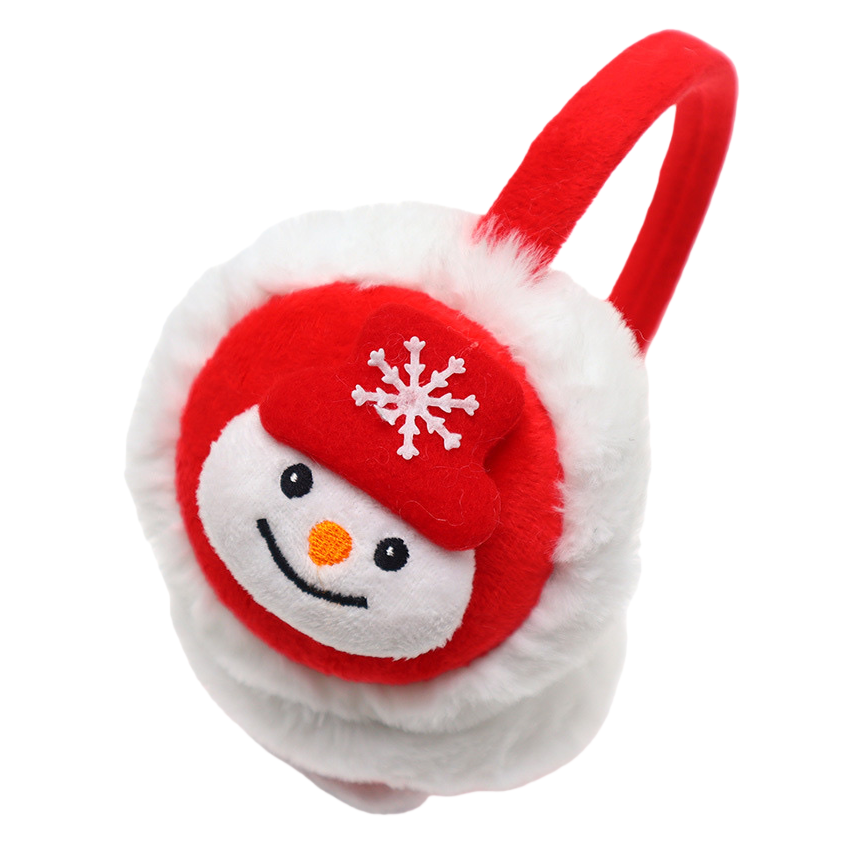 Christmas-themed plush warm ear cups with adjustable headbands, suitable for both men and women as a holiday gift Item Picture