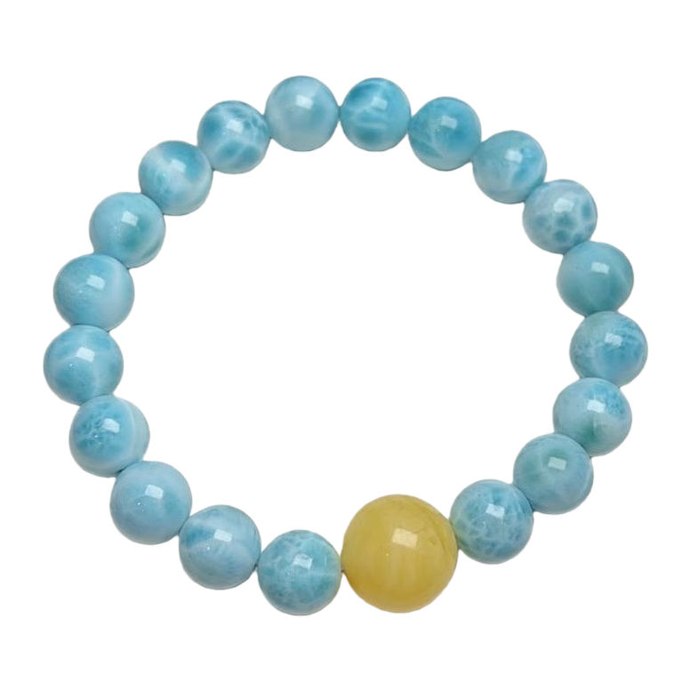 Natural sea-patterned stone crystal bracelet for women, original design, amber multi-treasure bracelet for women, irregular, versatile, light luxury and high-end gift Item Picture