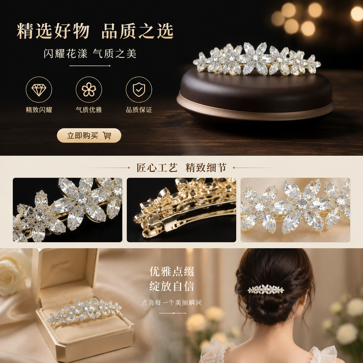 Diamond flower-shaped ring, fashionable, simple and versatile for women, pure silver plated with white gold ring pic 1