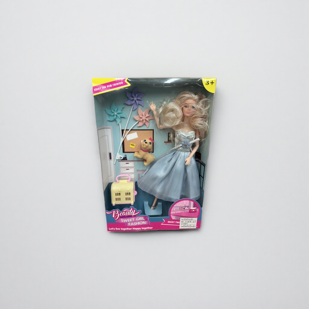 Barbie doll is an officially authorized birthday gift for girls. It can be changed to a 15cm size Specification image