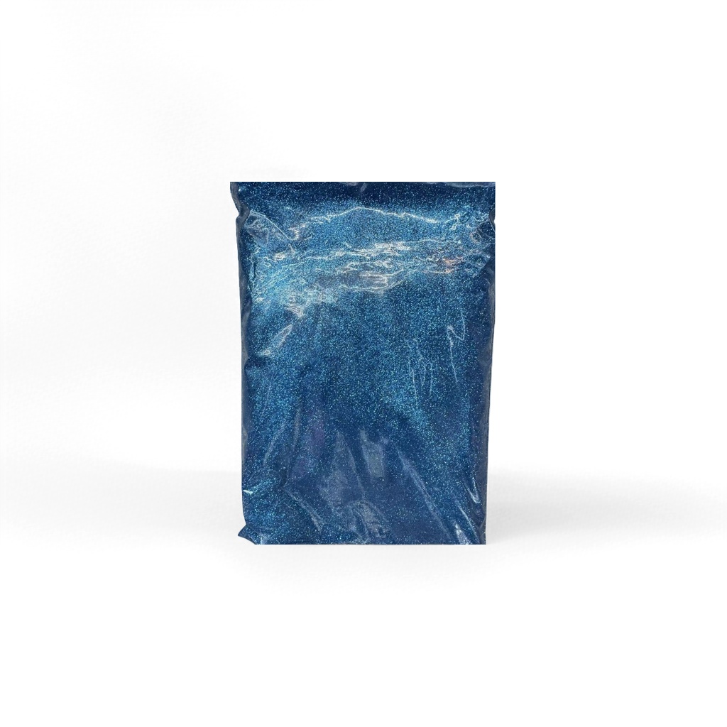 Blue glittering particle plastic bag, moisture-proof, sealed, thickened and environmentally friendly packaging bag details Picture
