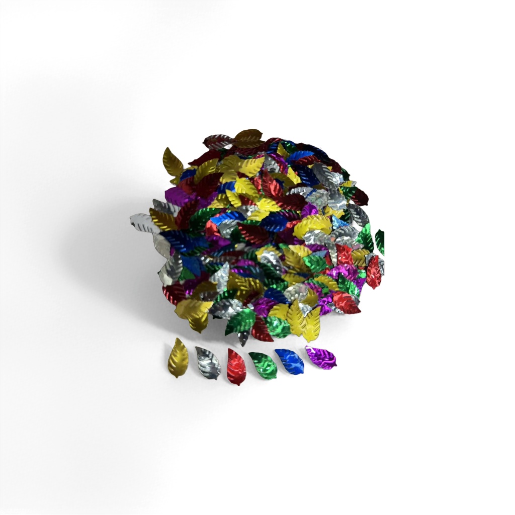 وقد رُتب على جدران النوردية الملونة بأوراق معدنية ملونة Specification image