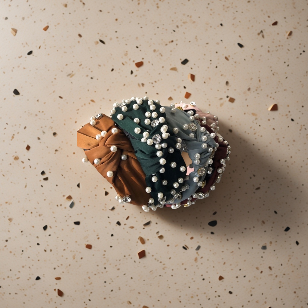 Perlas decorativas aros de pelo moda versátil para mujeres accesorios de pelo accesorios de cabeza Specification image