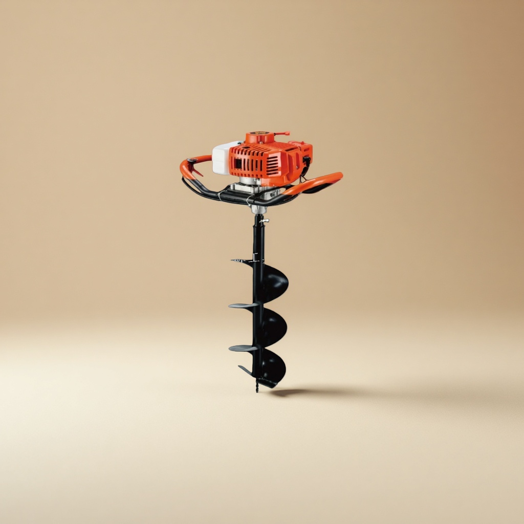 A 300W high-power handheld fruit tree seedling planting pit digging machine for gardens