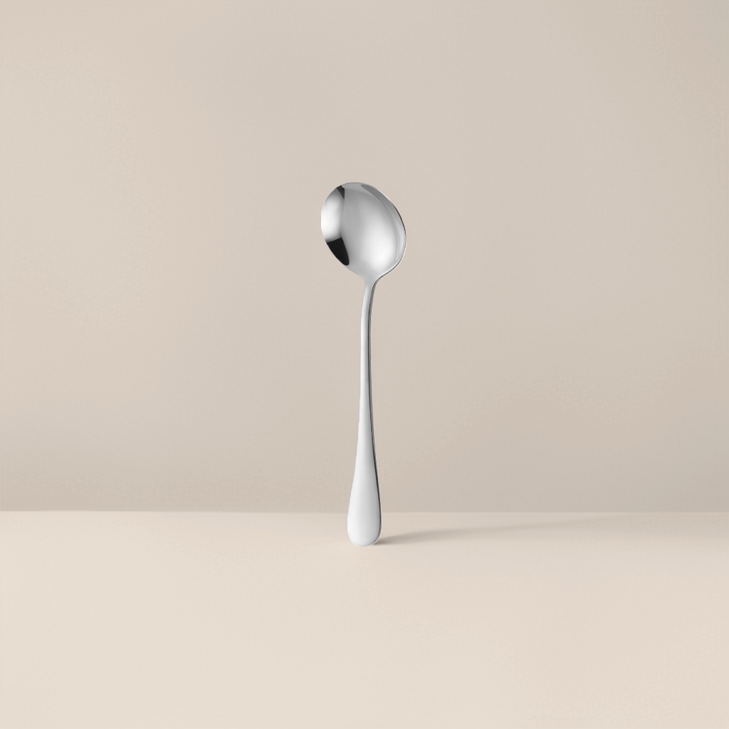 Food-grade 304 stainless steel metal spoon, a single piece specially designed for household coffee, tea and desserts