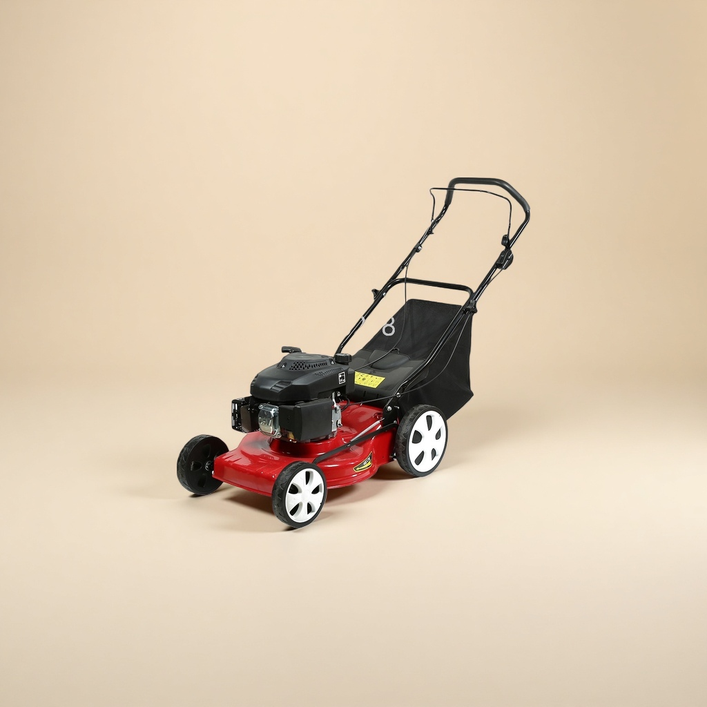 The main body of the red lawn mower is compatible with various types of household gardening tool accessories details Picture